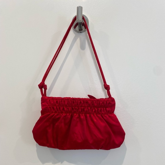 Vintage Frangi Red Shoulder Bag - Picture 1 of 9